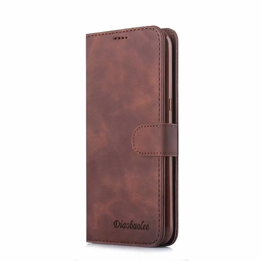 Brown Кожаный чехол-книжка для samsung Samsun Galaxy Note 9, 8, Note8, с подставкой, чехол для телефона etui caso, чехол для S9, S8, S, 9 Plus, чехол - Цвет: Brown