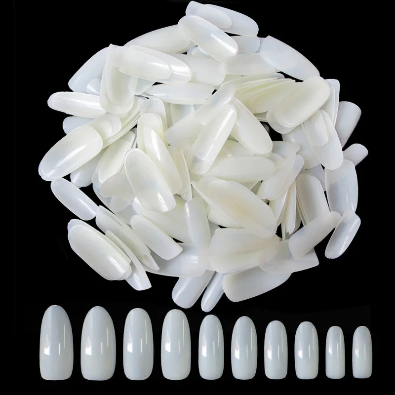 Natural AddFavor 500 овальные французские накладные ногти, накладные ногти, Натуральные Искусственные накладные ногти, набор инструментов для наращивания, акриловые накладные ногти, Декор - Цвет: Natural