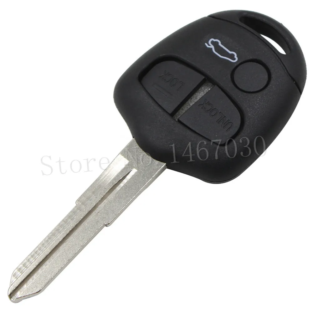 Чехол для пульта дистанционного ключа KEYYOU, 3 кнопки для MITSUBISHI Lancer EX, брелок для автосигнализации, корпус с правым лезвием