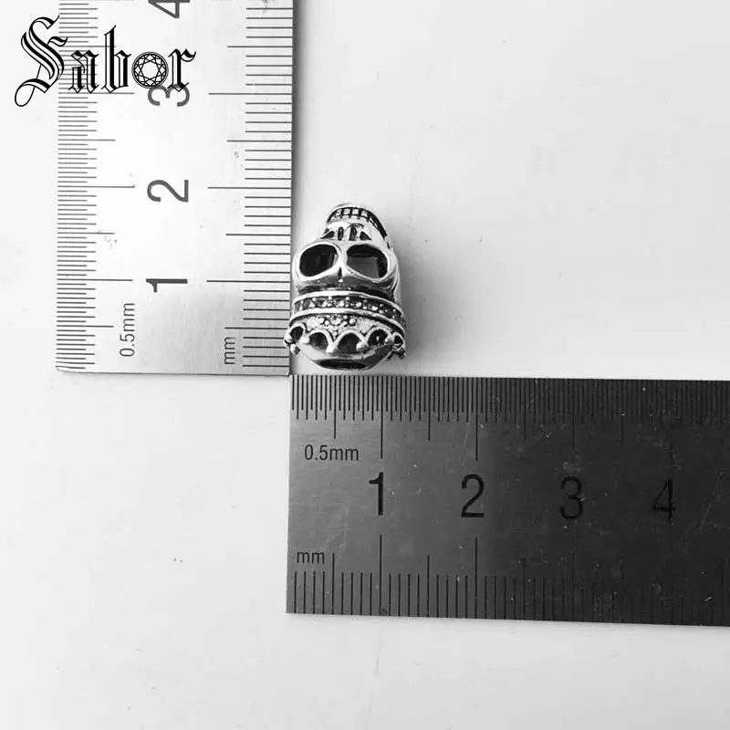 Посеребренные бусины в виде черепа королевы Европейские Бусины сделай сам из