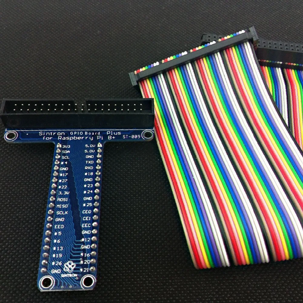 Sintron 40-Pin GPIO Breakout DIY Kit Project Prototyping Board for Raspberry Pi 2 Model B &amp B+ LCD1602 Free Shipping | Электроника