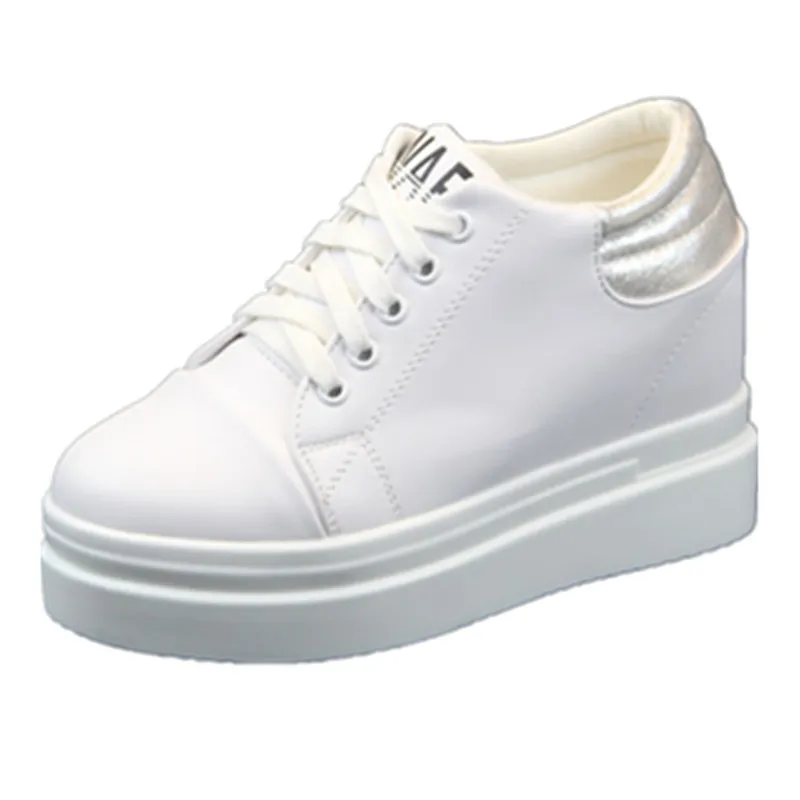

Women Sneakers Fashion Women Height Increasing Breathable Lace-Up Wedges Sneakers Platform Shoes Woman Casual Shoes