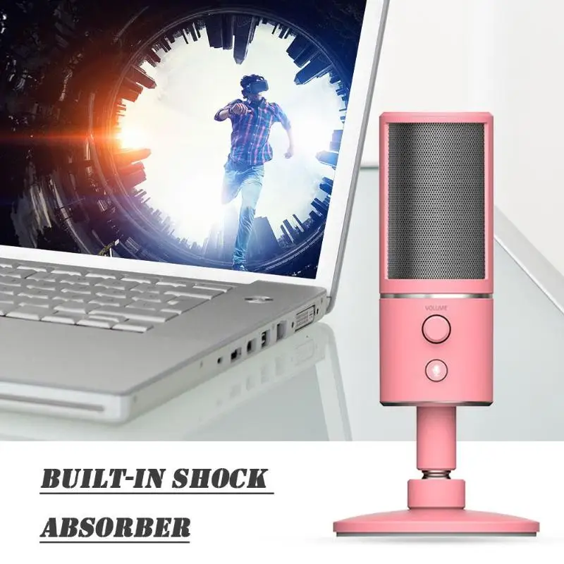 razer Seiren X Pickup 3 цвета микрофон для Live Webcast цифровой конденсаторный голосовой усилитель для настольного компьютера ноутбука