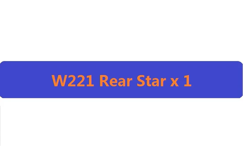 W221 Rear Star 3D черный W221 W222 эмблема S63 S350 S500 4matic буквы S CLA Авто наклейки значок Логотип Эмблема для Мерседес Mercedes Benz AMG - Цвет: W221 Rear Star