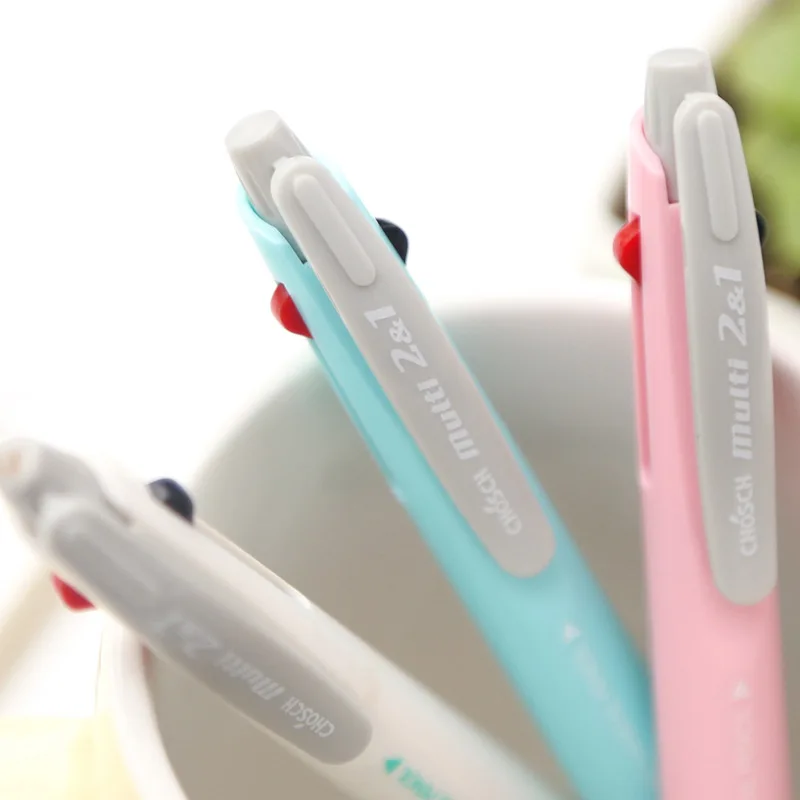 Креативная многофункциональная ручка 2 цвета Шариковая + механический карандаш