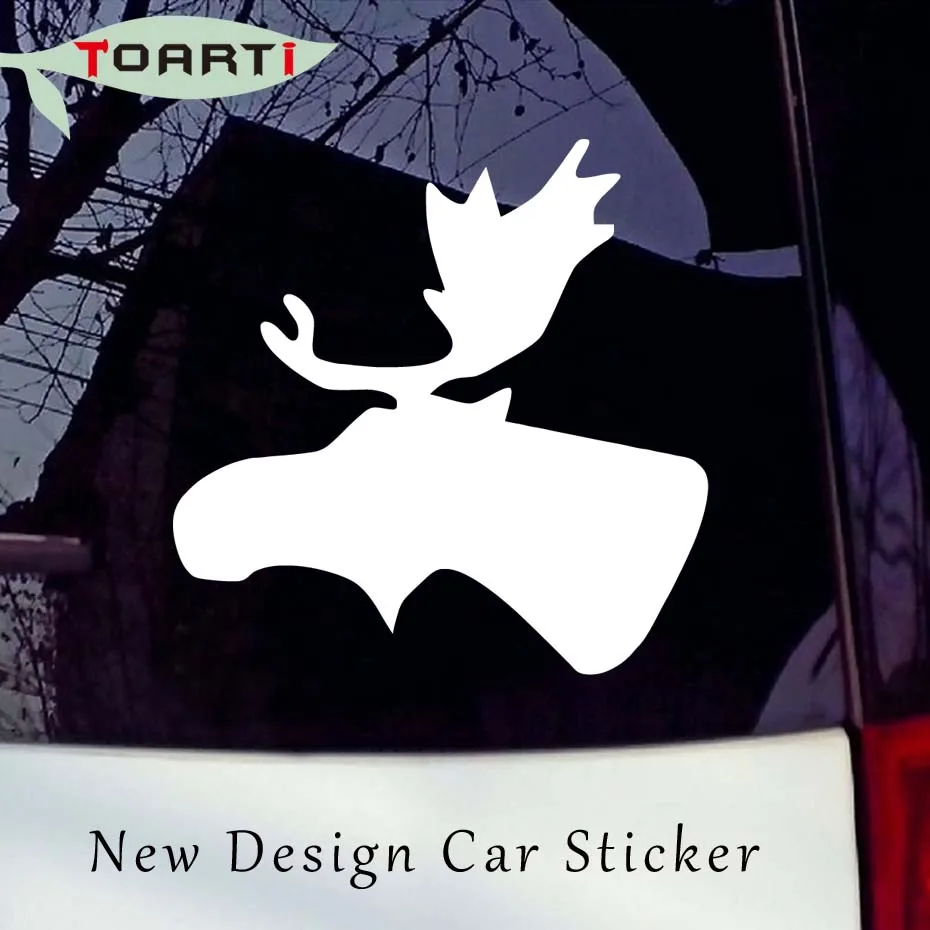 Moose Head Creative Vinyl Car Decals Animal Styling Computer Sticker New Design Removable Waterproof Auto | Автомобили и