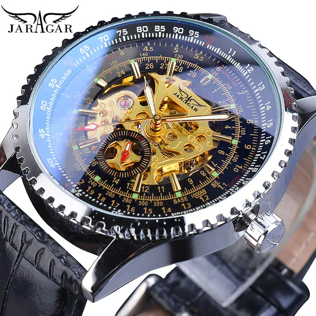 GMT933-1 Jaragar Мужские автоматические часы серебристо-белые мужские механические часы со стальным ремешком, аналоговые спортивные армейские военные наручные часы - Цвет: GMT933-1