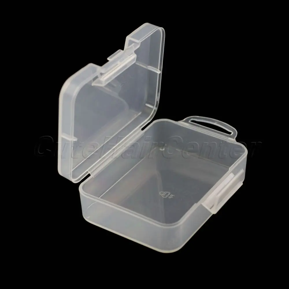 Новинка 2 шт./Лот Пластиковые Портативные Прозрачные шкатулки для ювелирных