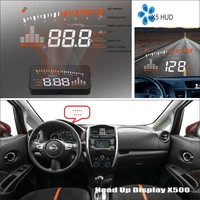 car hud head up display for nissan versa note 2013 2014 2015 refkecting windshield screen safe driving screen projector