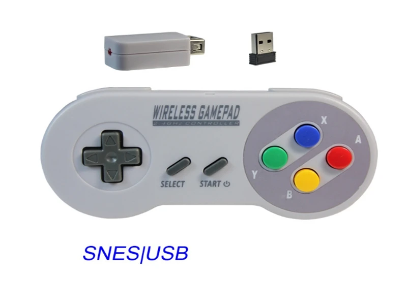 200 шт./лот 2 в 1 комплект NES USB беспроводной контроллер геймпад классический мини для NES компьютер ПК ТВ коробка