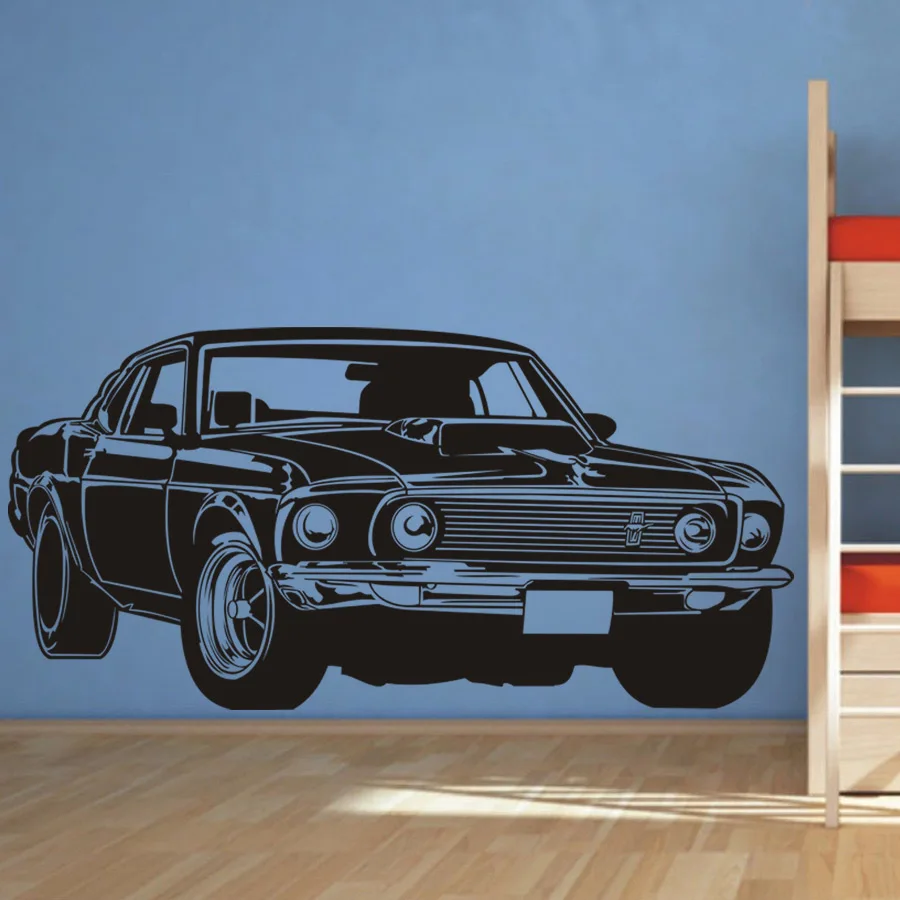 Классические настенные стикеры Shelby GT Ford Mustang Muscle Racing Car виниловые наклейки для