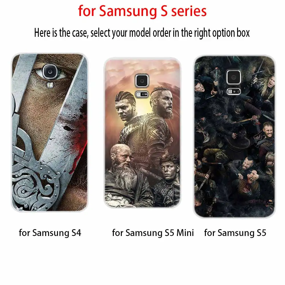 viking series Soft Cover For Samsung Galaxy S7 Edge S8 S9 S10 S11 S20 S21 Plus Lite E Ultra Case | Мобильные телефоны и