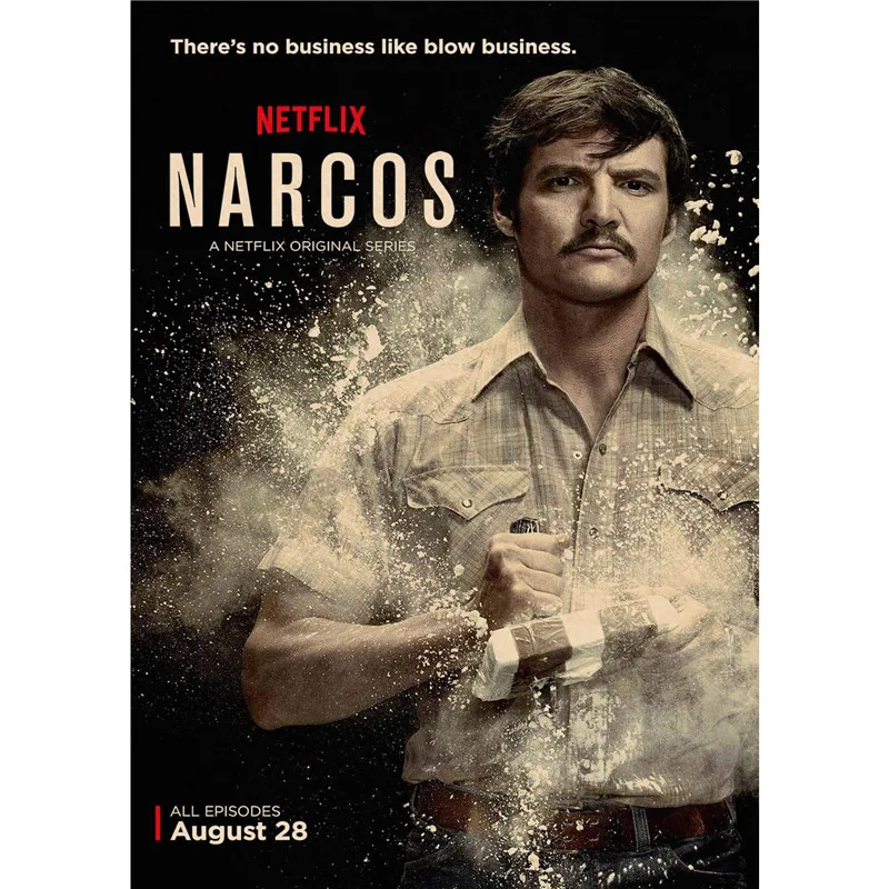 Narcos украшение для домашнего интерьера Крафт Фильм плакат рисунок core наклейки на стену