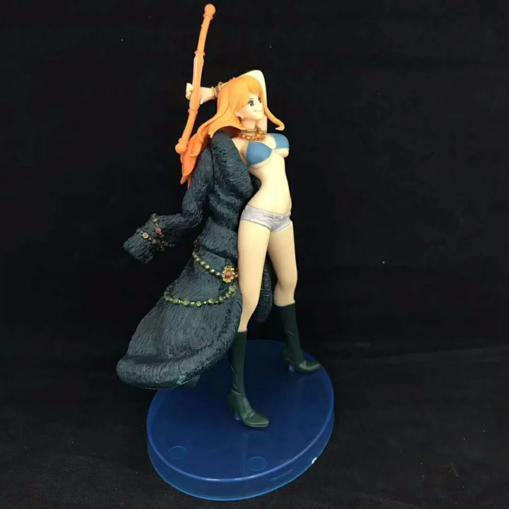 HKXZM аниме 19 см одна деталь 20th anniversary Blue Nami ПВХ фигурка Коллекционная модель