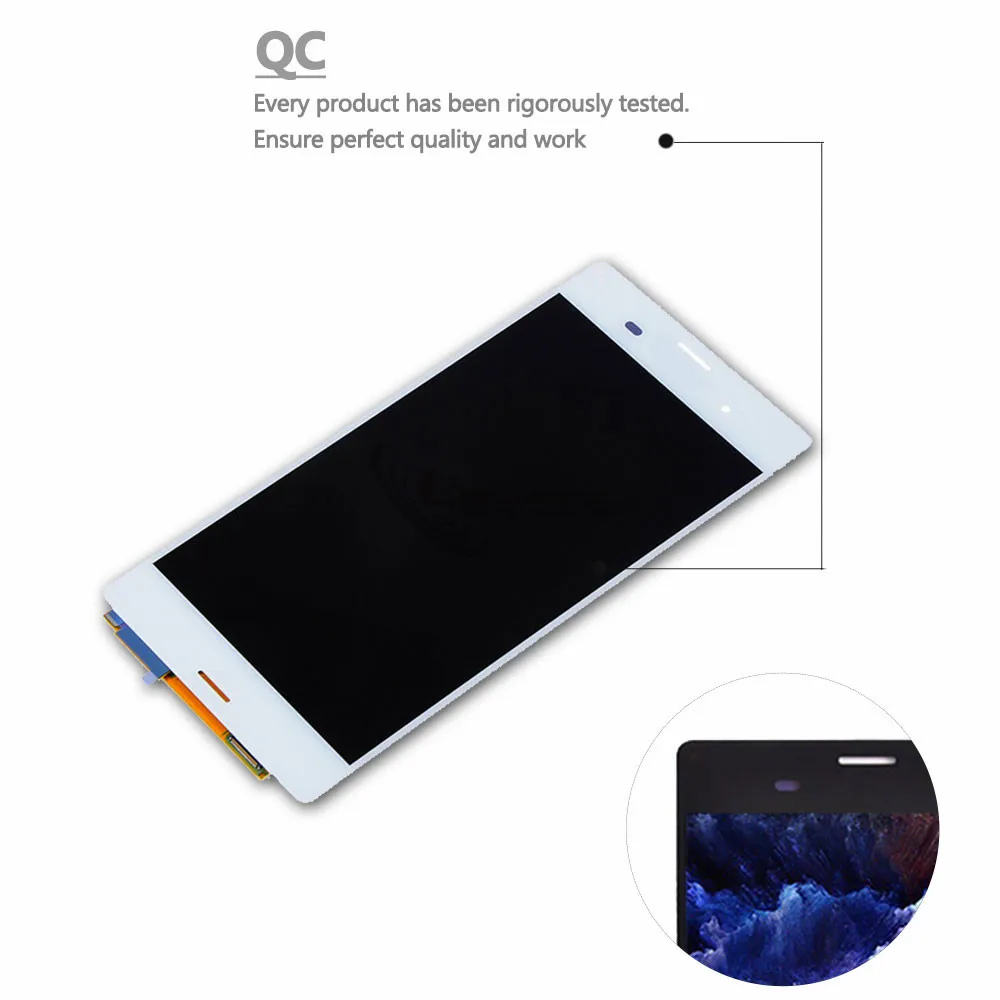 5,2 ''ips ЖК-дисплей для sony Z3 L55T D6653 Z3 Dual D6633 ЖК-дисплей сенсорный экран дигитайзер Замена Запчасти для ремонта