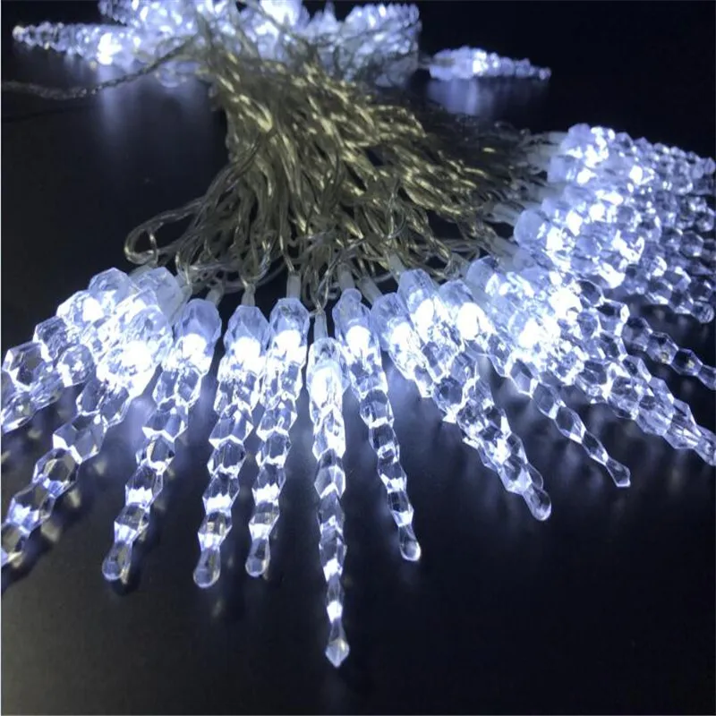 5 м 28led жесткая пластиковая сосулька сказочная Гирлянда для нового года, Рождества, свадьбы, вечеринки, украшения дома