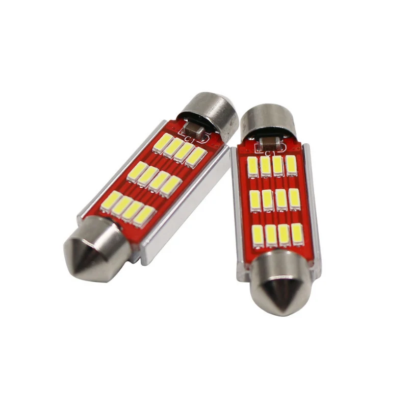 31 мм 36 39 42 C5W C10W CANBUS без ошибок автомобильный фестонный свет 12 SMD 4014 LED