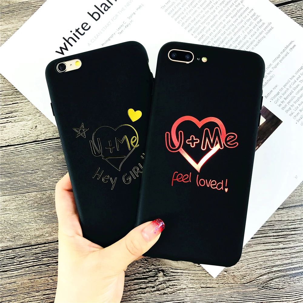 Ultra-thin Phone Case For Iphone 7 Simple Line Art Abstract Kiss Heart Plus Top Silicone Soft Shell Coque |