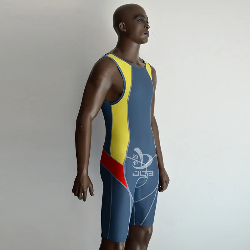 Job мужчины Триатлон Pro Велоспорт Джерси без рукавов Skinsuit цельный гоночный
