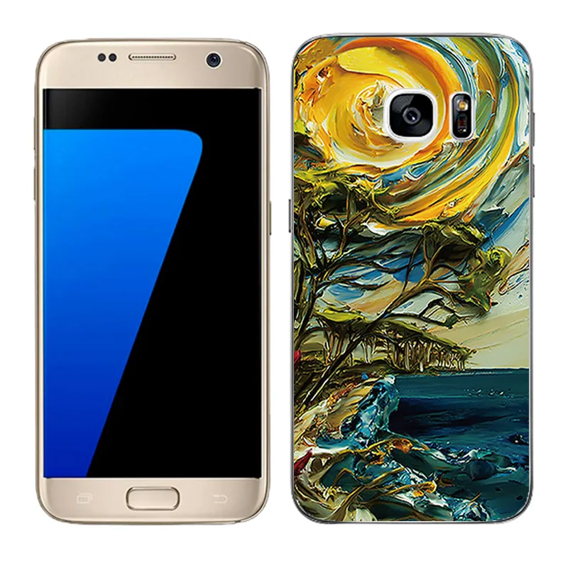 10 Прозрачный мягкий силиконовый чехол для телефона для Galaxy S7 чехлы для телефонов задняя матовая крышка для samsung G930 G9308 покрытым масляной краской Coque - Цвет: 10