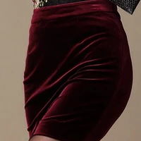 soft velvet skirt women high waist bodycon mini skirt female plus size
