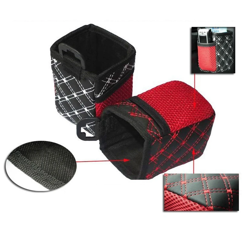 ПУ сетчатый карман мобильный телефон для автомобиля Авто Сетчатая Сумка