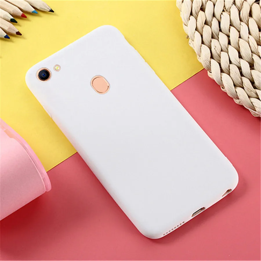 Цветной матовый чехол для телефона oppo A73 F5 F3 F7 силиконовый мягкий из ТПУ задняя