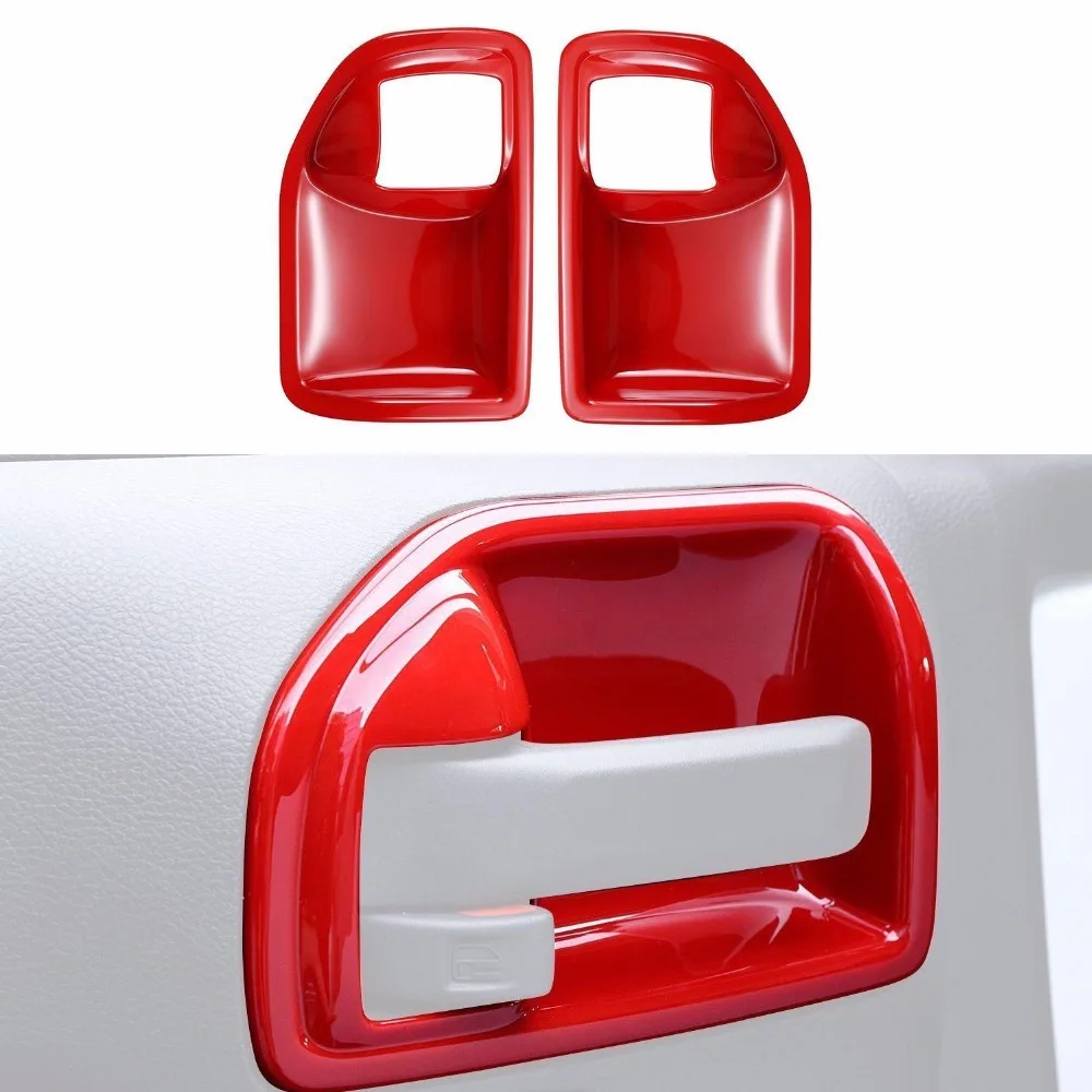 Car-styling Interior Door Handle Bowl Cover Trim Chrome ABS Sticker For Jeep Wrangler Rubicon JK 2011-16 2 Doors Car Accessories |