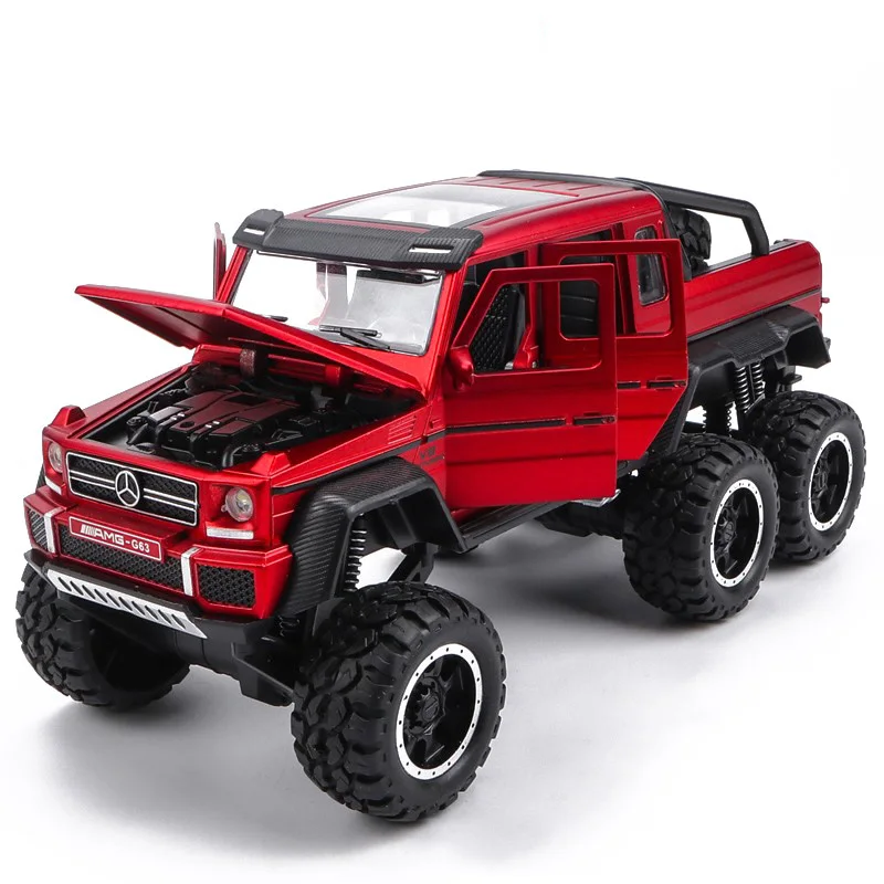 G63 red 1/32 масштаб G63 сплава модели игрушка горячих моделирования внедорожных автомобилей с колеса звук света автомобиля образовательных Diecast игрушки для малышей - Цвет: G63 red