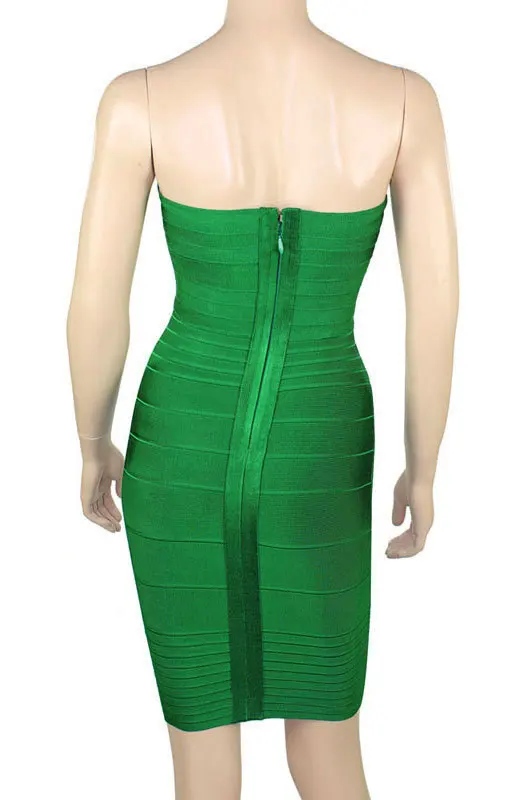 Green off shoulder Elastic Cocktail Party Bandage Dress LC28009 |