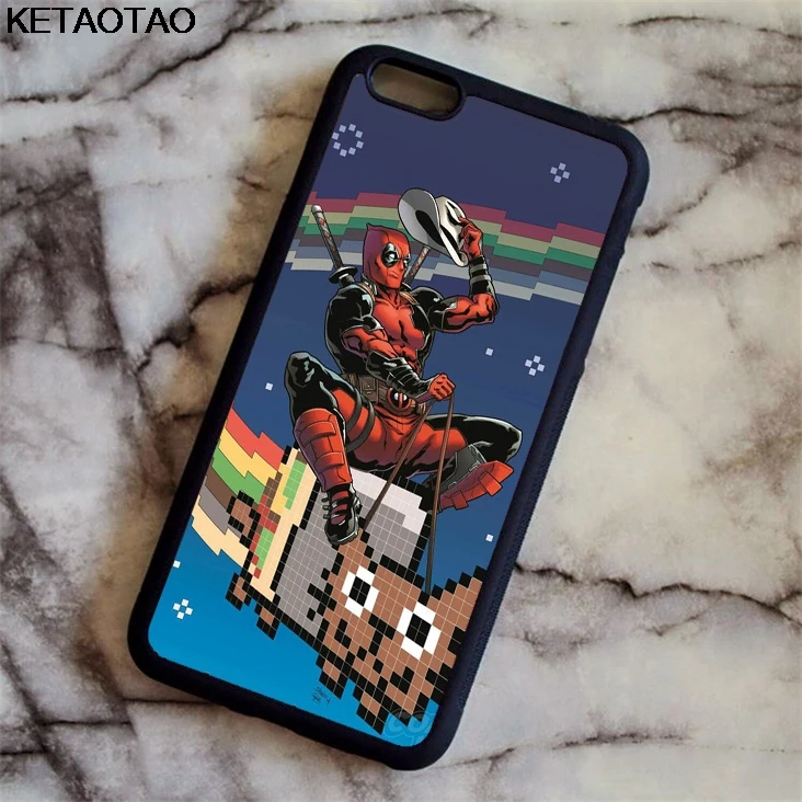 KETAOTAO Супермен Дэдпул Железный человек DC Marvel телефонные чехлы для iPhone 4S 5C 5S 6S 7 8 XR XS