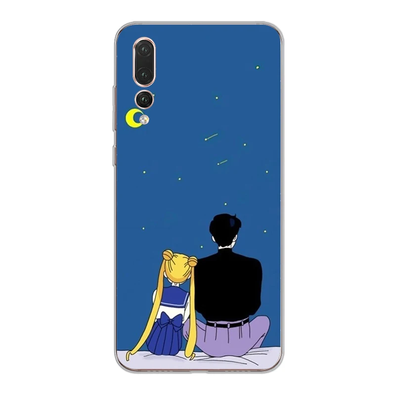 Ciciber чехол для Huawei P30 P20 P10 P9 P8 Lite Pro Plus 2017 P smart 2019 чехлы телефонов мягкий ТПУ аниме