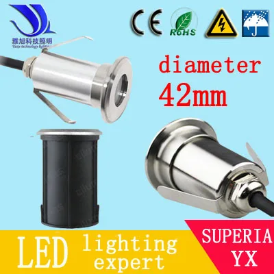 1W 1 шт. 1-36 Вт светодиодный подземный светильник IP65 утопленный lamp110V-240V напольный светильник DC12V24V - Испускаемый цвет: 1W