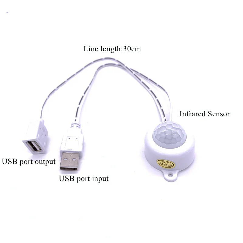 DC 5 24 В/5A с USB разъемом человеческий тело инфракрасный PIR датчик движения