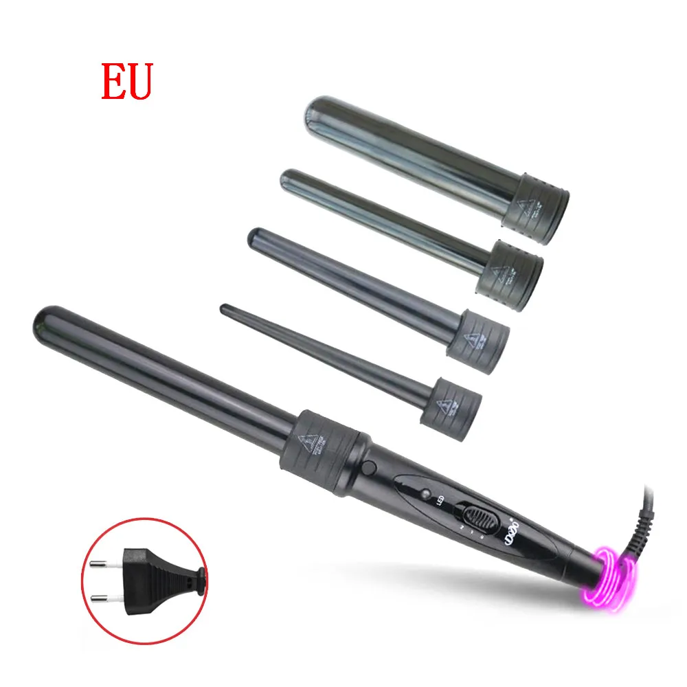 5 IN1Curly волос артефакт щипцы для завивки керамический парикмахерский набор Сменная трубка завивка инструменты для завивки волос набор для завивки волос