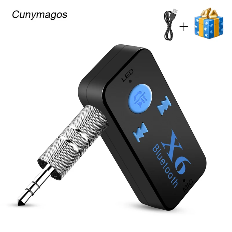 Беспроводной Автомобильный USB Aux bluetooth адаптер приемник аудио 3 5 мм гарнитура