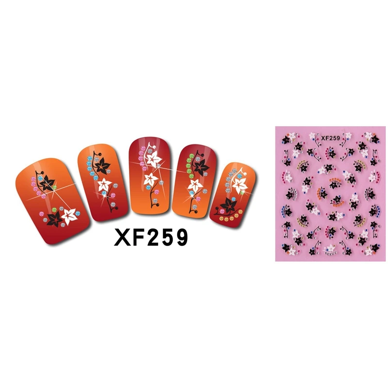 Mtssii 3D DIY мульти pattern ногтей Книги по искусству Стикеры модные клей для аксессуары