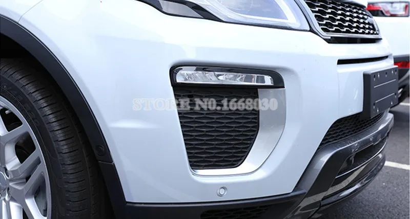ABS передняя противотуманная фара Крышка лампы Накладка для Land Rover Range Rover Evoque подходит только для Range Rover Evoque динамическая модель