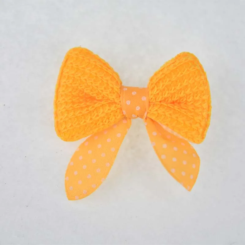 10 шт. ручная работа вязанная Роскошная заколка с кошкой для щенка волос галстуком