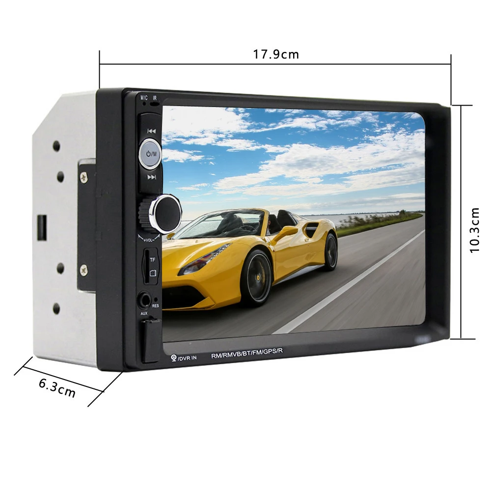 AMPrime 2 din универсальный автомобильный радиоприемник 7 дюймов HD MP5 сенсорный экран