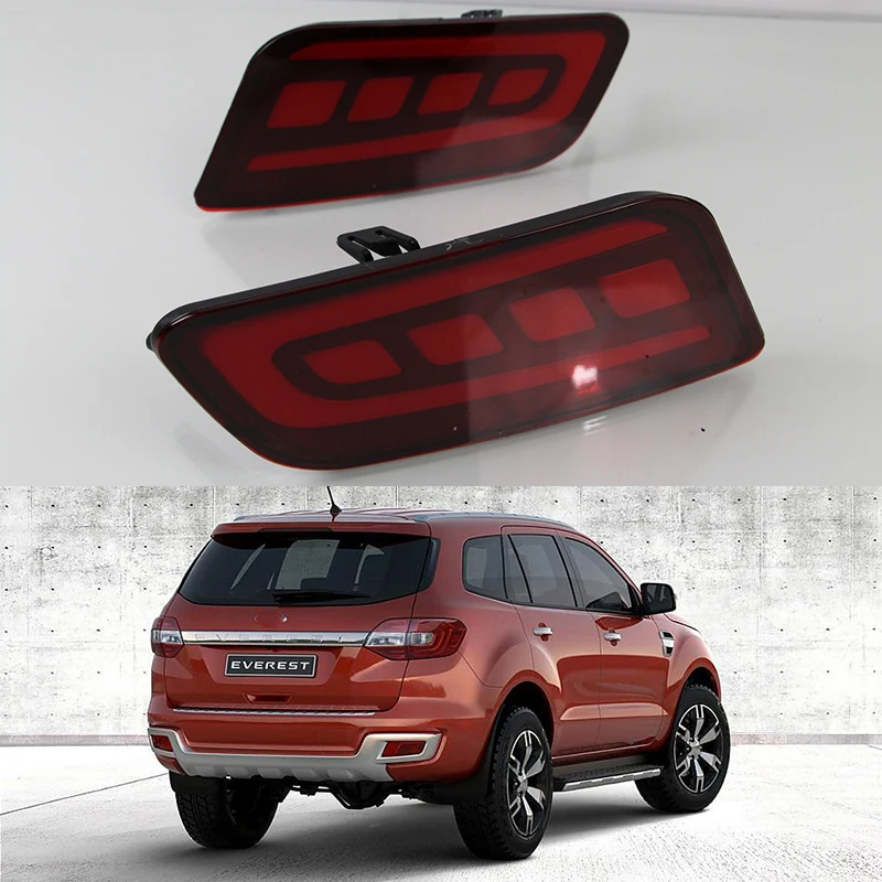 1 пара автомобильный Светодиодный отражатель задний противотуманный фонарь