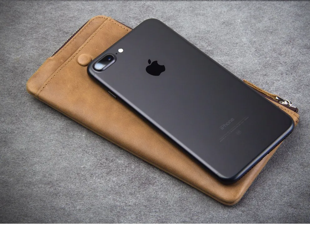 QIALINO Чехол-кошелек для iphone 7 и iphone 7 plus ручной работы из натуральной кожи чехол для iphone 7 слоты для карт 4,7/5,5 дюймов