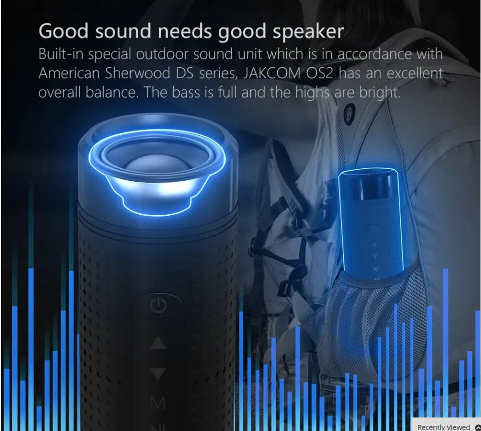 Jakcom OS2 открытый Bluetooth Динамик Водонепроницаемый 5200 мАч Мощность Bank велосипедов