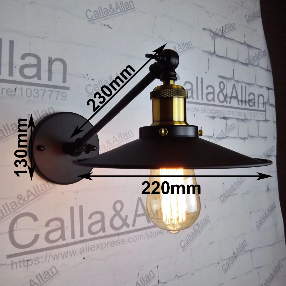 Качающийся кронштейн бра лампы с длинной ручкой промышленный шарнирный латунный