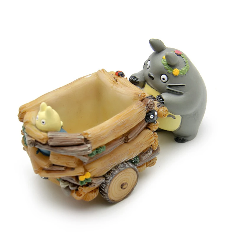 Useber Zakka мультфильм стиль мини-горшки для цветов горшок для суккулента маленькие тележки модели Тоторо куклы украшения DIY Смола