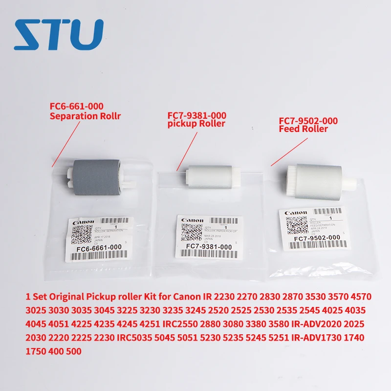 1 комплект оригинальный ролик для Canon IR 2230 2270 2830 2870 3530 3570 4570 3025 3030 3035 IR2830 IR3570 IR3025