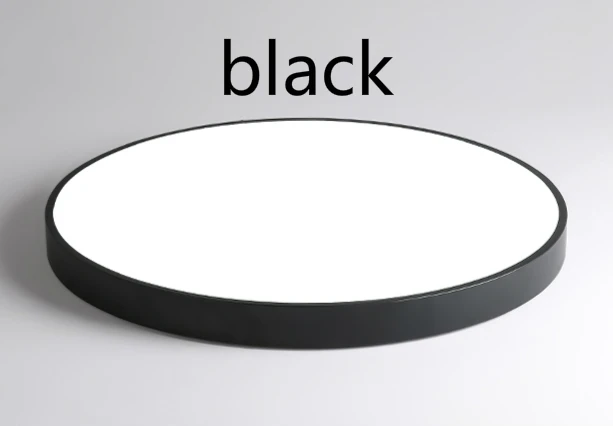 Black color Нордический минимализм круглый металлический светодиодный Потолочные светильники Акриловые Гостиной с регулируемой яркостью светодиодный потолочный светильник спальни светодиодный потолочный светильник - Цвет корпуса: Black color
