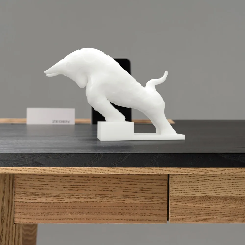 Tooarts бычья скульптура 3D Печатный бык животное стол настольная статуя домашний