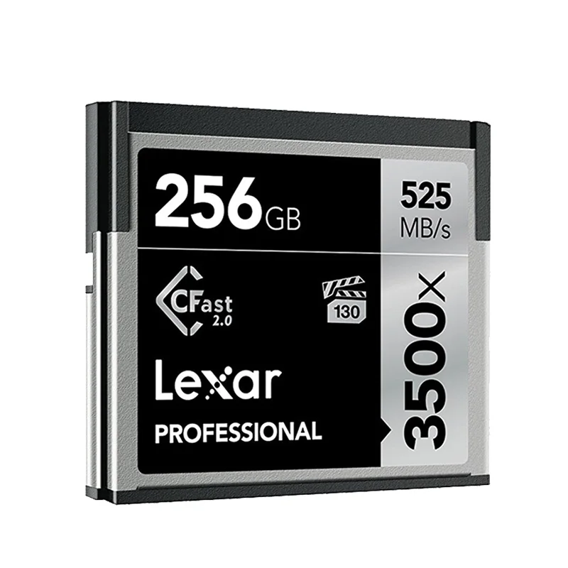 Original Genuine Lexar Flash CF card Cfast 2.0 cards 256G 3500X 525M/s professional camera memory card For 4K Full HD SLR camera