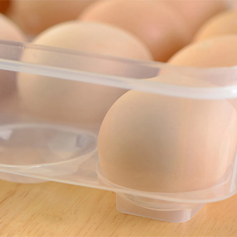 Durable Transparent Plastic 24 Grids Home Kitchen Refrigerator Egg Storage Box Container Holder Shelf Case with cover
